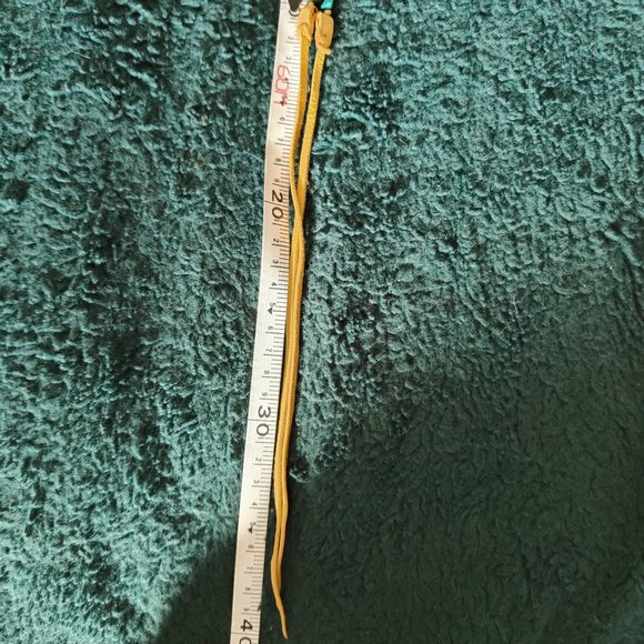 Native Turquoise & Wood Choker - Picture 8 of 12